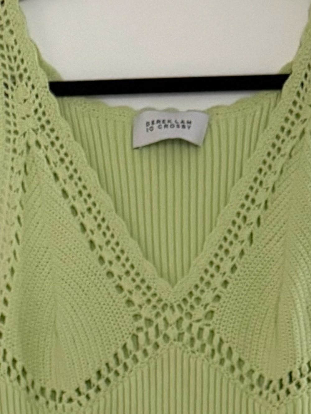 Derek Lam Crosby Pastel Green Knit Midi Dress - Picture 6 of 7